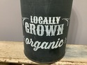 Locally Grown Organic Metal Tin Canister Storage C