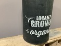 Locally Grown Organic Metal Tin Canister Storage C