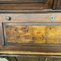 Antique Federal Bookcase Secretary Cabinet Burled 