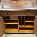 Antique Federal Bookcase Secretary Cabinet Burled 