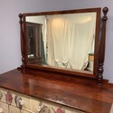 Antique Cowan Large Wood Dresser Tulip Flowers Dec