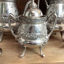 Reed & Barton 2764 Antique Silverplate Tea Set Aes