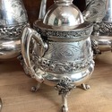 Reed & Barton 2764 Antique Silverplate Tea Set Aes