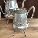 Reed & Barton 2764 Antique Silverplate Tea Set Aes