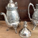 Reed & Barton 2764 Antique Silverplate Tea Set Aes