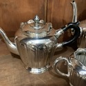 German Silver Plate Basse and Fischer Tea Set Teap