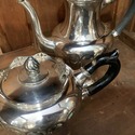 German Silver Plate Basse and Fischer Tea Set Teap