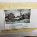 Vintage Old Kirby's Mill Print Framed Numbered Sno