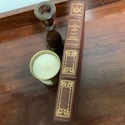 A Farwell to Arms 1/4 Red Leather Bound Book Gold 