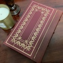 A Farwell to Arms 1/4 Red Leather Bound Book Gold 