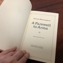 A Farwell to Arms 1/4 Red Leather Bound Book Gold 