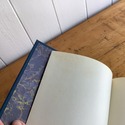 Pere Goriot 1/4 Leather Bound Book Blue Gold Embos