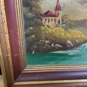 Vintage Oil Painting on Canvas Europe Landscape Ca