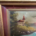 Vintage Oil Painting on Canvas Europe Landscape Ca