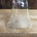 Etched Tall Ship on Glass Bell Large 10.5" T Sailb