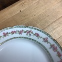 5 French Limoges Salad Lunch Plates Green Gold Tri