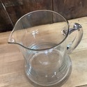 Contemporary Glass Pitcher Heavy Bottom Base Barwa