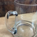 Contemporary Glass Pitcher Heavy Bottom Base Barwa