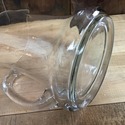 Contemporary Glass Pitcher Heavy Bottom Base Barwa