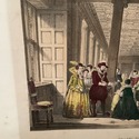 Colorized Lithograph Gallery Hatfield Herts Matted