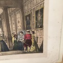 Colorized Lithograph Gallery Hatfield Herts Matted