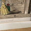 Colorized Lithograph Grand Staircase Hardwicke Hal