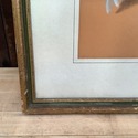 Vintage Pastel Drawing Still Life Fruit Peaches Da