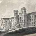Vintage Lithograph Print Architecture St. Luke's H