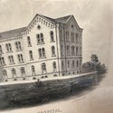 Vintage Lithograph Print Architecture St. Luke's H
