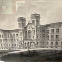 Vintage Lithograph Print Architecture St. Luke's H
