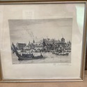 Cyril H Barraud Etching Print Tower of London Blac