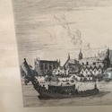 Cyril H Barraud Etching Print Tower of London Blac