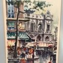 MCM Modern Print Watercolor Paris France Street Sc
