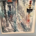 MCM Modern Print Watercolor Paris France Street Sc
