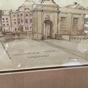 Vintage Pencil Drawing Christianbourg Castle Copen