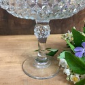 Indiana Glass Candy Dish Compote Base Diamond Poin