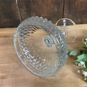 Indiana Glass Candy Dish Compote Base Diamond Poin