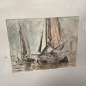 Print Marine Scene at The Louves Paris Eugene Boud