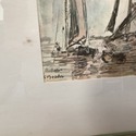 Print Marine Scene at The Louves Paris Eugene Boud