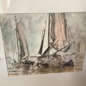 Print Marine Scene at The Louves Paris Eugene Boud