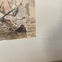 Print Marine Scene at The Louves Paris Eugene Boud