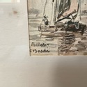 Print Marine Scene at The Louves Paris Eugene Boud