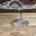 Vintage Glass Pedestal Cake Stand or Dessert Candy