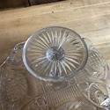 Vintage Glass Pedestal Cake Stand or Dessert Candy