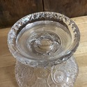 Vintage Pressed Glass Punch Bowl Base Repurpose as