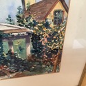 Original Watercolor Painting English Cottages Ivy 