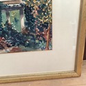 Original Watercolor Painting English Cottages Ivy 