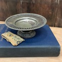 Antique Nickel Silver BSEP Short Compote Bowl Mono