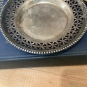 Vintage English Silver Plate Small Plate Dish Coas