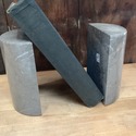 Pier 1 Marble Bookends Smokey Gray Dark Gray with 